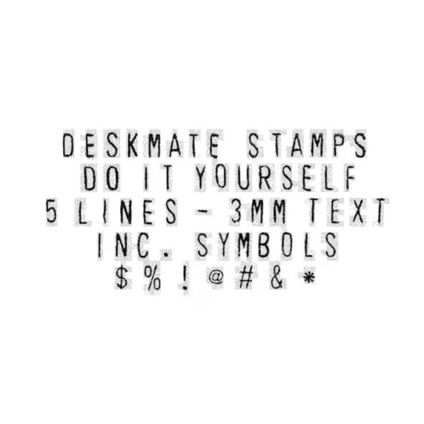 DESKMATE Self-Inking DIY STAMP KIT